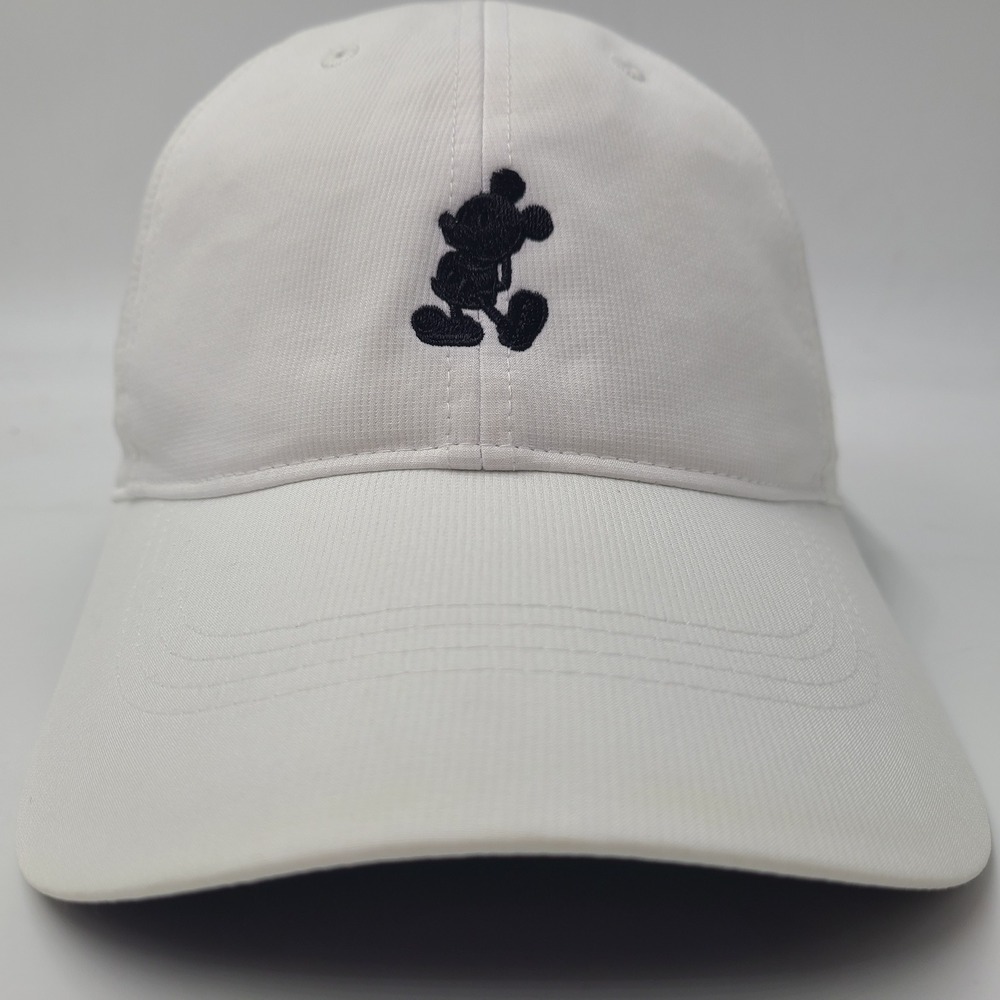 Nike Hat Adjustable White Black Mickey Mouse Logo Disney Parks Golf Casual Men - Picture 2 of 14
